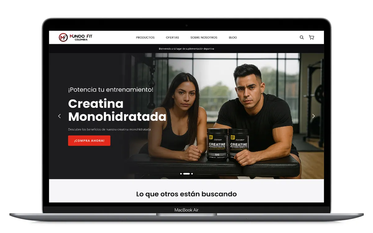 MundoFit store screens