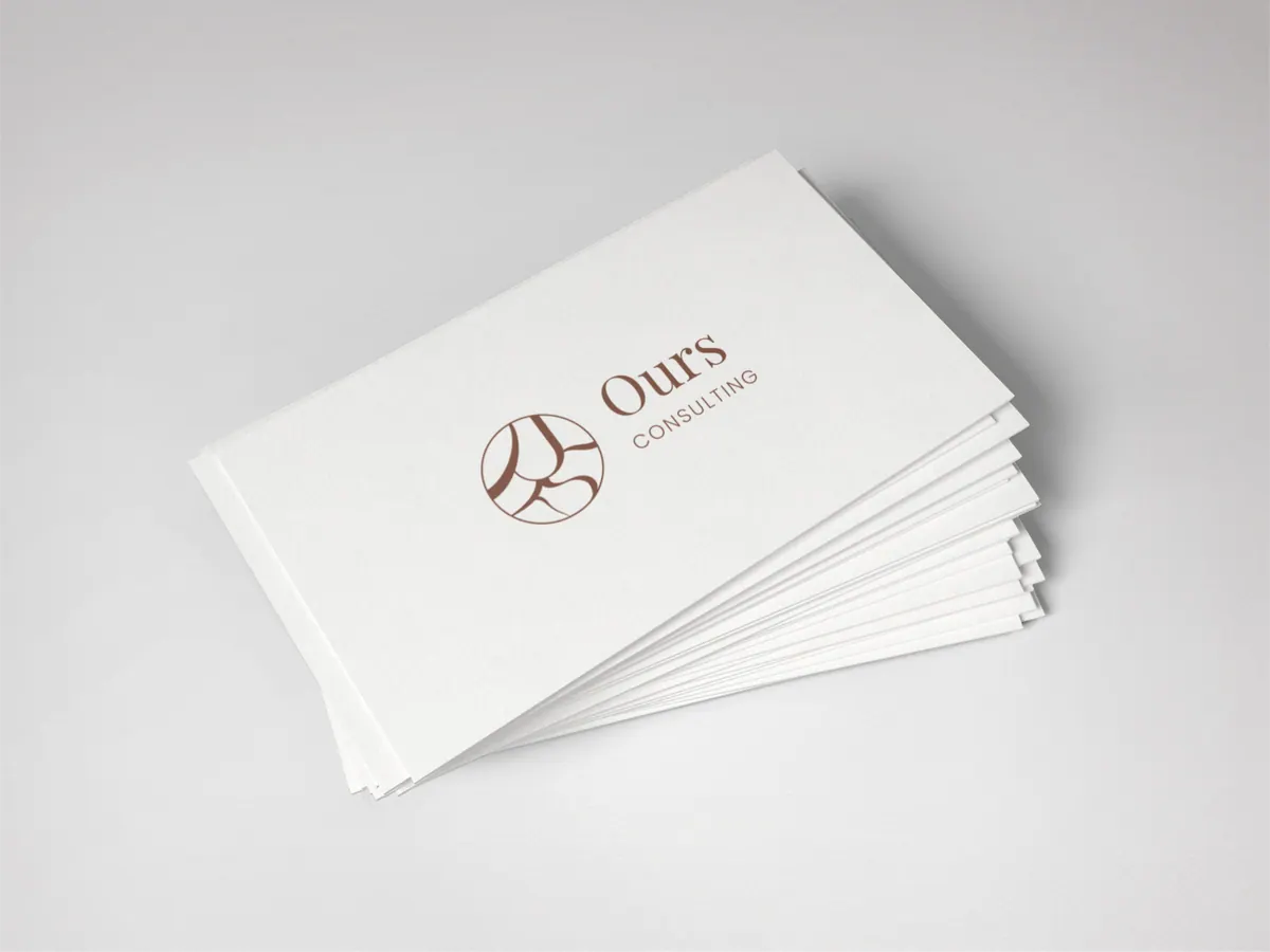 Ours Consulting business cards